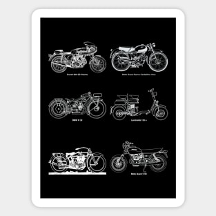 Vintage Motorbikes Magnet